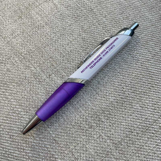 Purple and White Charity Pen 
